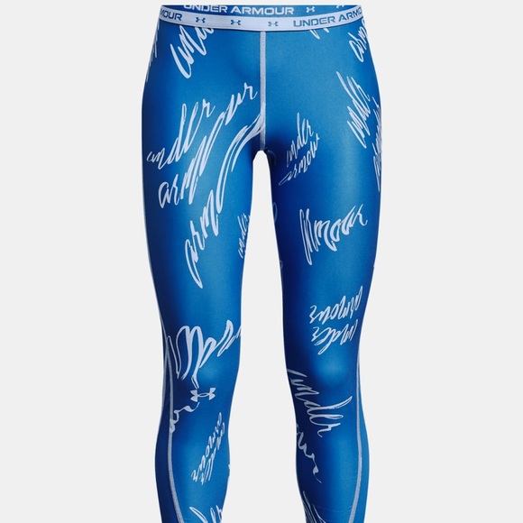 Girls Under Armour Crop Leggings - Picture 1 of 3